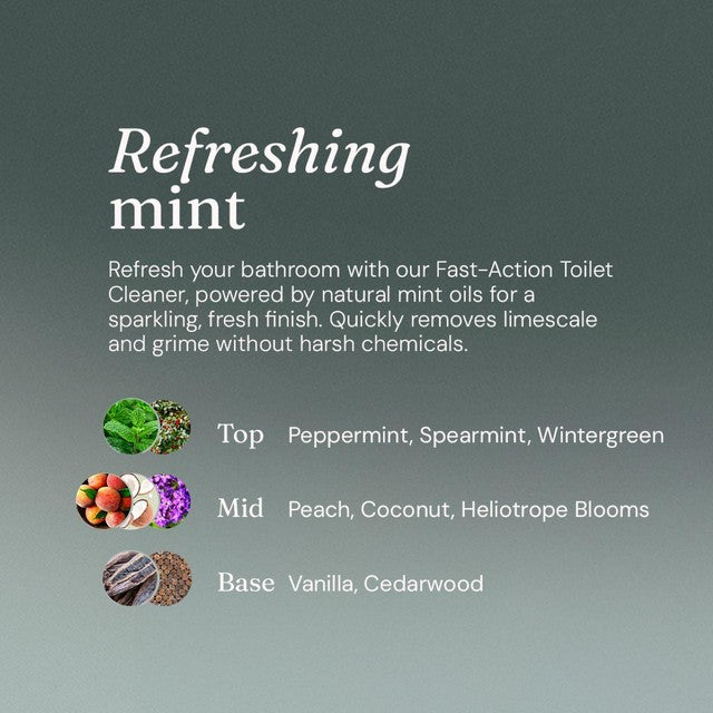 Miniml Toilet Cleaner Spearmint And Peppermint, UK version