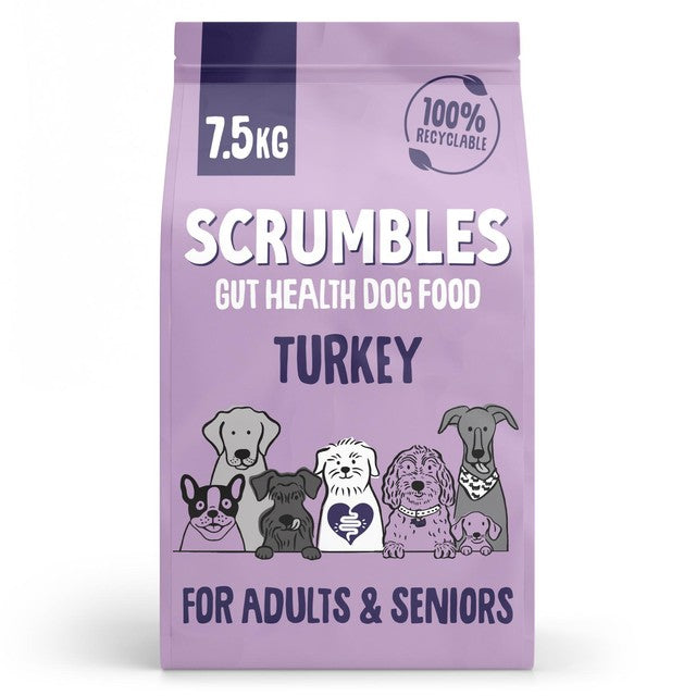 Scrumbles turkey dry dog food, UK version