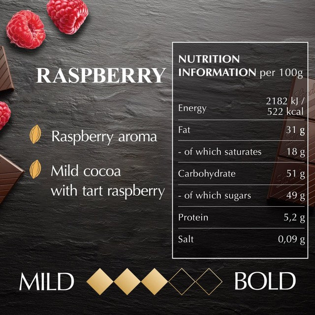 Lindt Excellence Dark Raspberry Chocolate Bar 100g, UK version