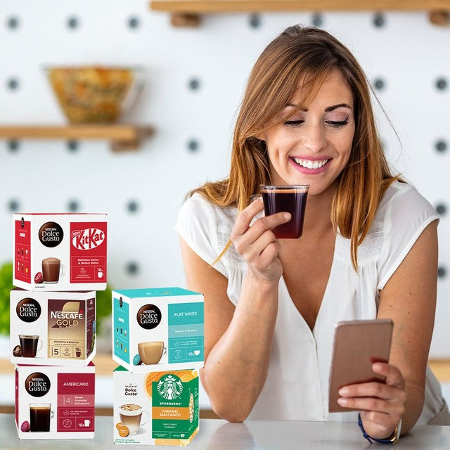 Nescafe Dolce Gusto Grande Gold Blend 16 coffee pods - British product