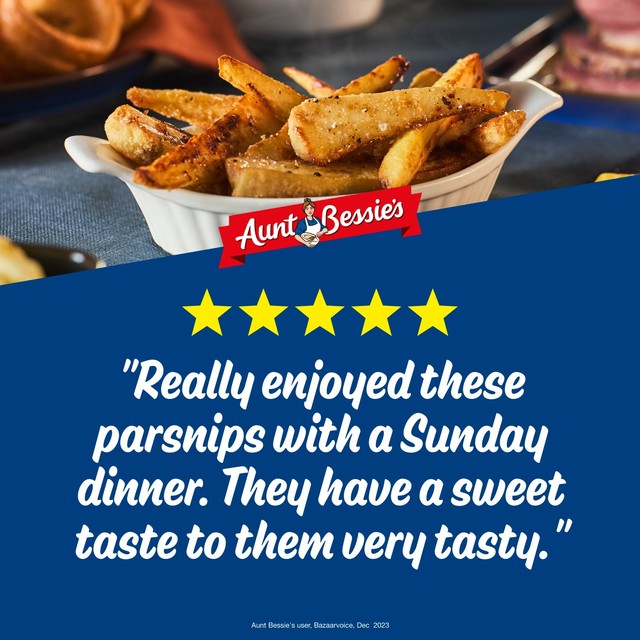 Aunt Bessie's honey glazed parsnips 500g - British product