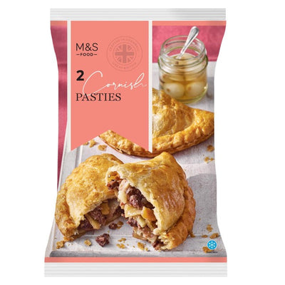 M&S M&S 2 Cornish Pasties Butter Enriched Puff Pastry 300g - Jetzt bei McGrocer online kaufen