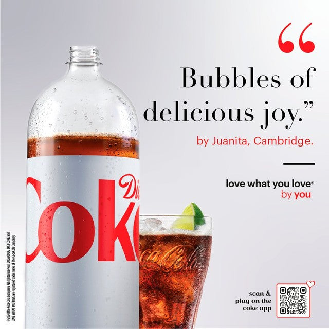 Coca-Cola sugar-free low-calorie sparkling soft drink - British product