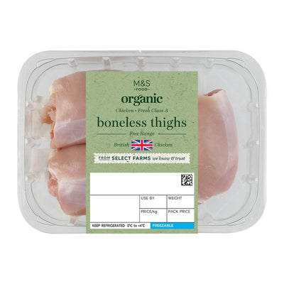M&S M&S Bio 3 Fillets de cuisse de poulet britannique Volaille 400g - Acheter en ligne sur McGrocer