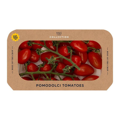 M&S Pomodolci-Tomaten süß saftig frisch von der Rispe 220 g