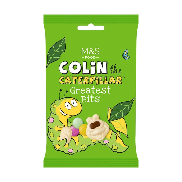 M&S Colin Caterpillar chocolate bits 127g, imported from the UK