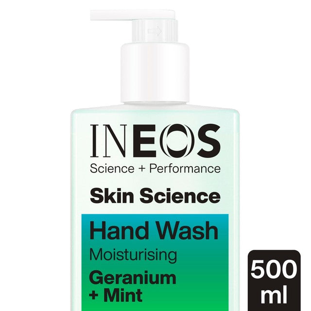 INEOS Geranium & Mint hand wash 500ml, UK version