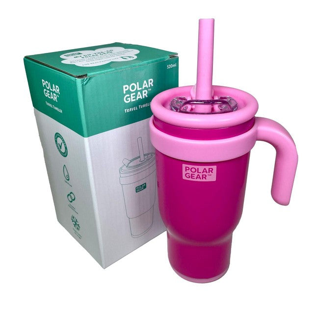 Polar Gear kids stainless steel rose tumbler 520ml, imported from the UK