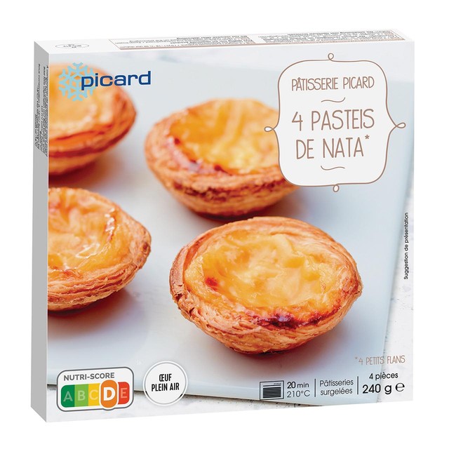 Picard Pasteis De Nata egg custard tarts imported from the UK