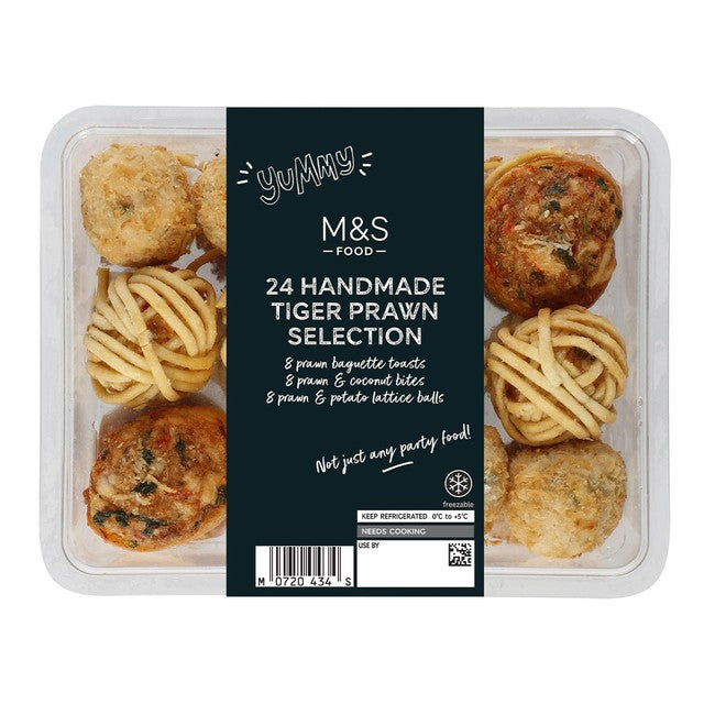 M&S tiger prawn dim sum selection 600g, imported from the UK