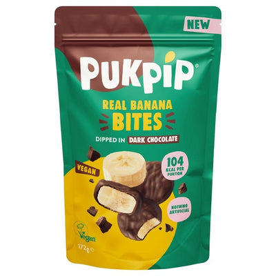 Pukpip Banana Bites Dipped in Dark Chocolate Frozen Snack 172g