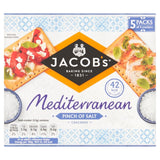Jacob's Mediterranean Pinch of Salt crackers 5 x 38g multipack, UK version