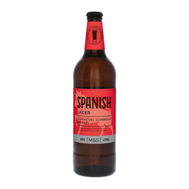 M&S Spanish Premium Lager 660ml, imported from the UK