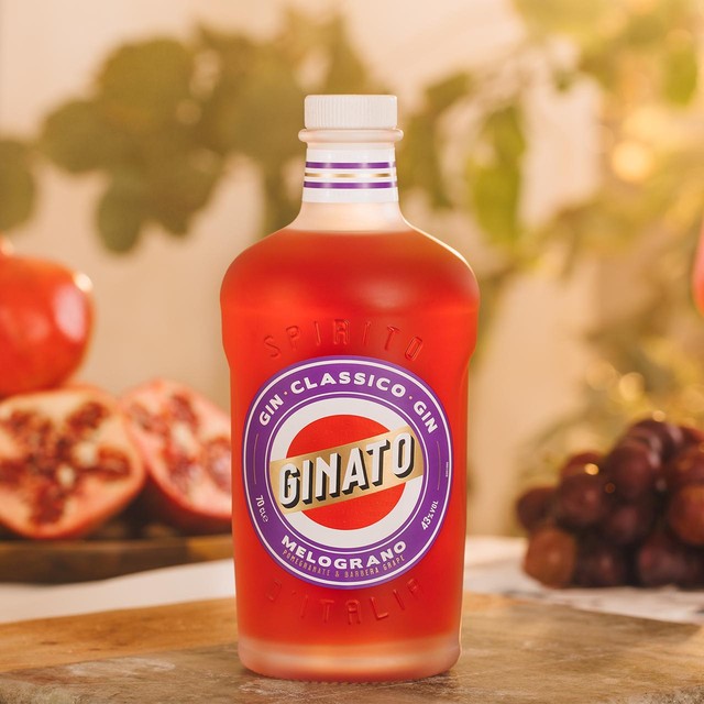 Ginato pomegranate flavoured gin 70cl, UK version