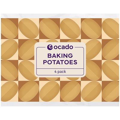 Ocado Britische große Backkartoffeln, 4er-Packung