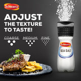 Schwartz adjustable grinder sea salt 60g (British brand)