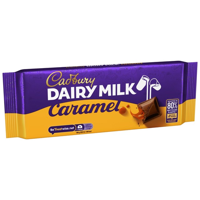 Cadbury Dairy Milk Caramel chocolate bar 180g - British product