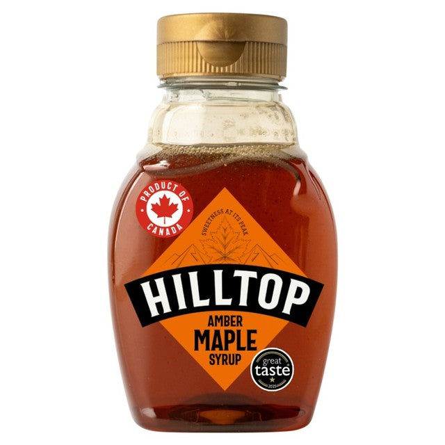 Hilltop Honey amber maple syrup 230g, UK version