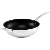 M&S stainless steel wok 30cm, imported from the UK
