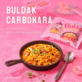 Buldak hot chicken carbonara ramen noodles multipack, UK version