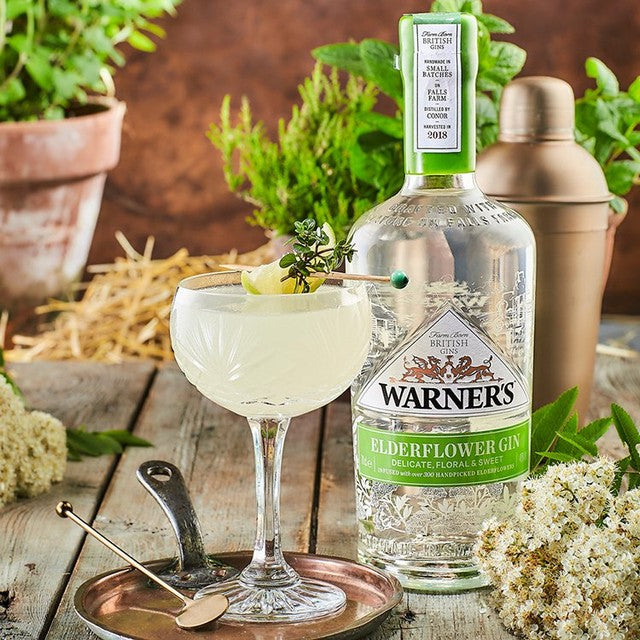 Warner's Elderflower Gin 70cl (British brand)