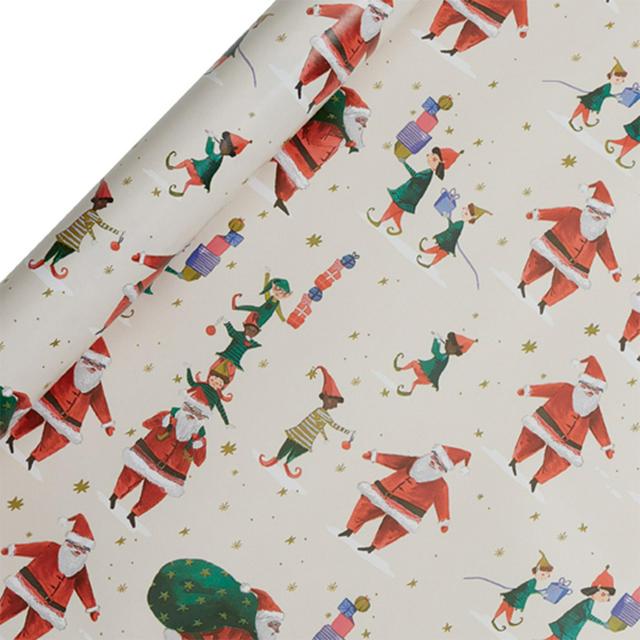 Sainsburys Santa Co Roll Wrap 4m