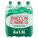 Brecon Carreg Natural Sparkling Mineral Water 6x1.5L - British product