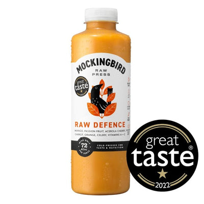 Mockingbird Raw Defence Smoothie Mango, Passionsfrucht, Karotte Obst- und Gemüsesmoothie 750ml