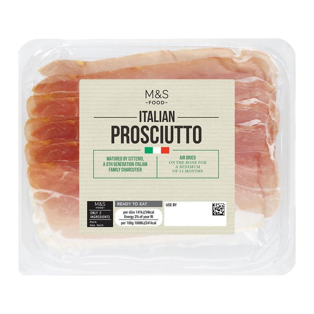 M&S Italian Prosciutto 70g, imported from the UK