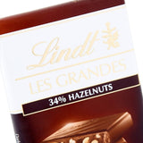 Lindt hazelnuts dark chocolate bar 150g, UK version