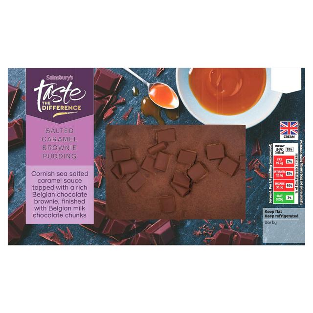 Sainsburys Salted Caramel Brownie Pudding Taste the Difference 400g