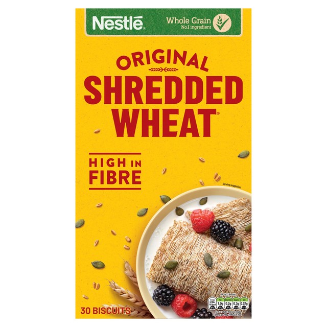 Nestle Shredded Wheat Original wheat cereal biscuits 30 biscuits (British brand)