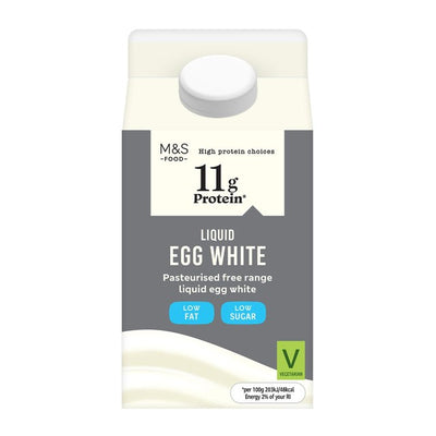 M&S pasteurisert flytende frittgående eggehvite 500 g
