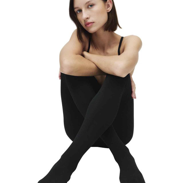 M&S black extra large thermal fleece lined tights, imported from the UK