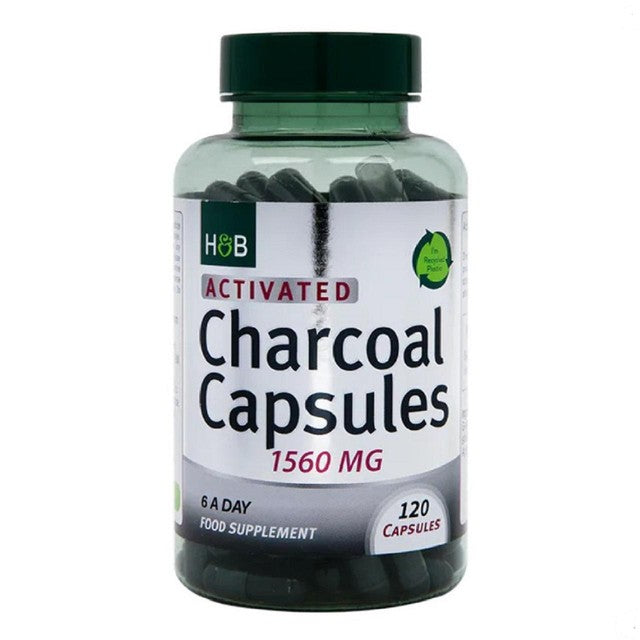 Holland & Barrett activated charcoal capsules 120 capsules, UK version