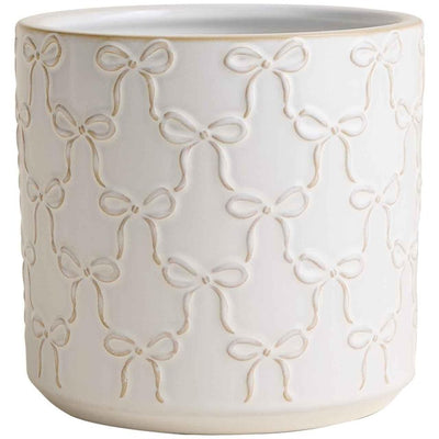 M&S M&S Bow Ceramic Planter White- Buy online at McGrocer