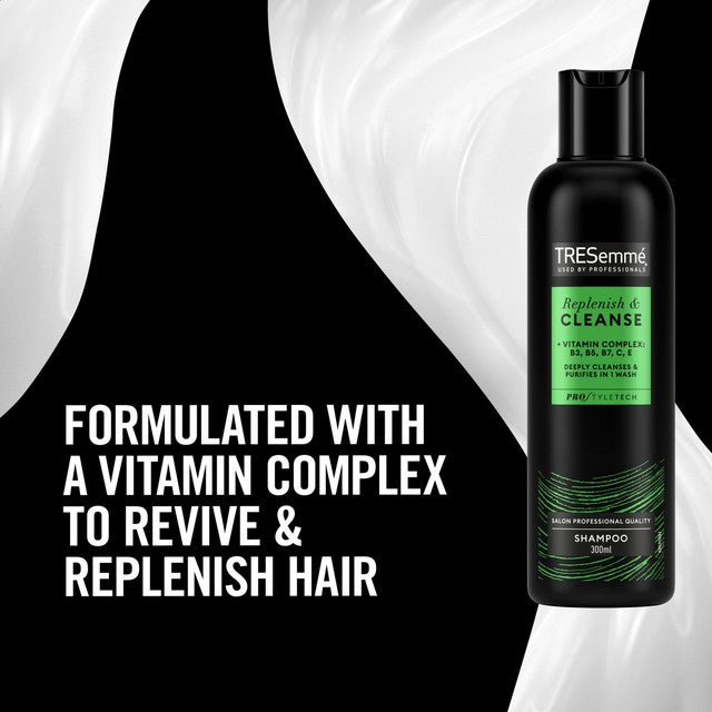 TRESemme Replenish & Cleanse Shampoo 300ml (British brand)
