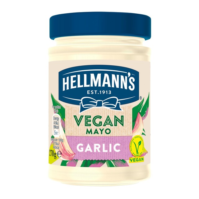 Hellmann's Vegan Garlic Mayonnaise 270ml, UK version