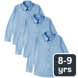 M&S boys blue school shirts size 8-9 years, imported from the UK