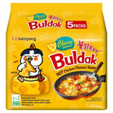 Buldak cheese flavour instant noodles multipack - British product