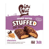 Pip & Nut Peanut Butter Stuffed Oat Bar Chocolate 3 x 48g, imported from the UK
