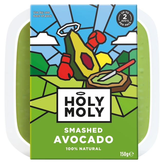Holy Moli Smashed Avocado Tub 150g, britisk versjon