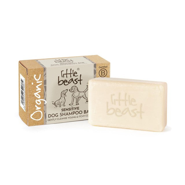 Little Beast organic sensitive dog shampoo bar 100g, UK version