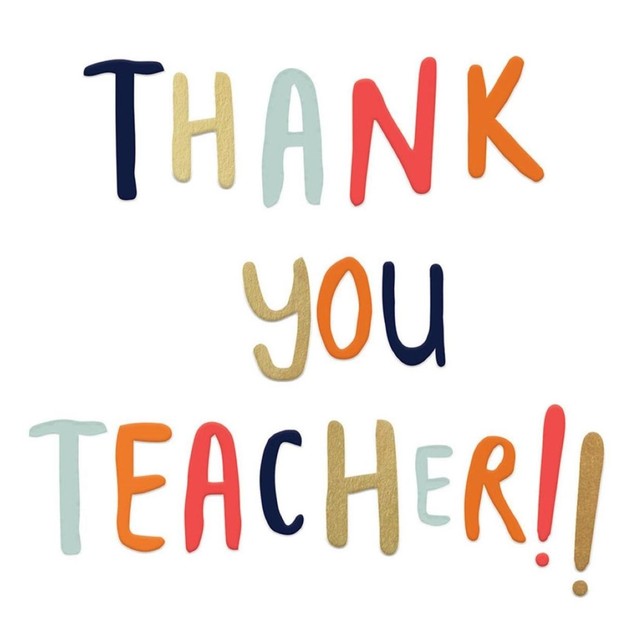Caroline Gardner thank you card for teacher - British product