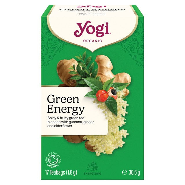 Yogi Tea Organic Green Energy tea bags 17 Count (British brand)