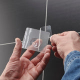 Addis Invisifix clear soap dish tray with wall mount storage - British product
