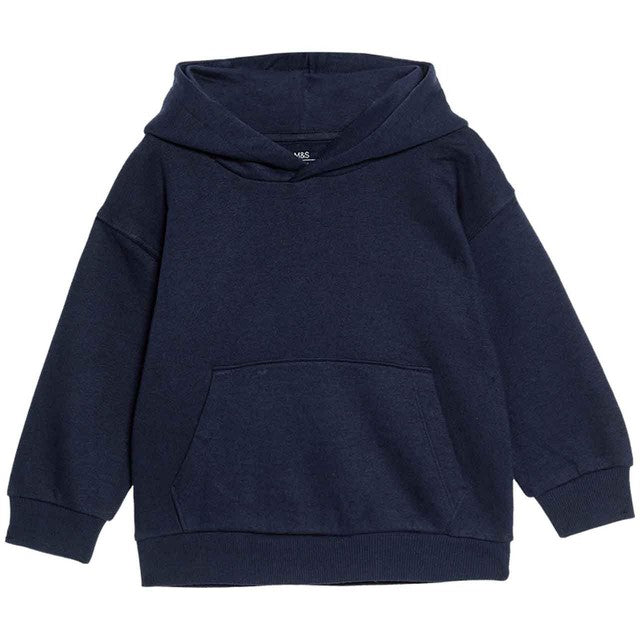 M&S plain hoodie navy 3-4 years, imported from the UK