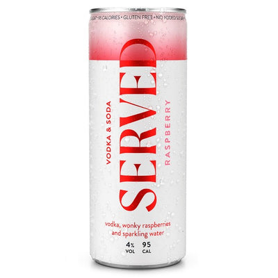 M&S Servert Bringebær Hard Seltzer Boks 250ml- Kjøp online hos McGrocer