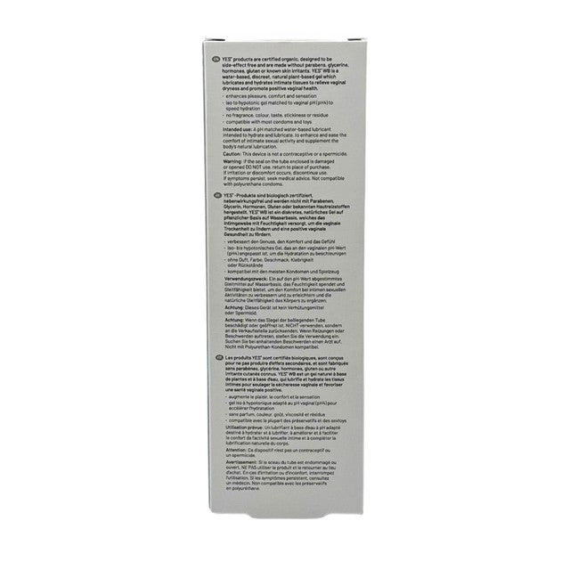 Yes water based personal lubricant 100ml (British brand)