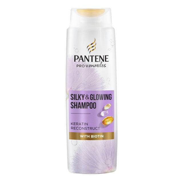 Pantene Silky and Glowing Shampoo 400ml, imported from the UK
